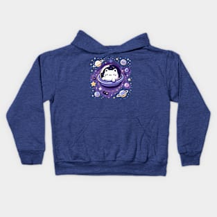 Cat in Space T-Shirt: Meow Your Way to the Stars! Kids Hoodie